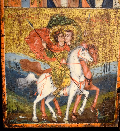 Extraordinaire Triptyque Grec de la fin du XVe - début du XVIe siècle - 
